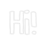 Custom Neon Text - Hi!