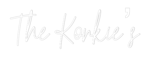 Custom Neon Text - The Korkie’s