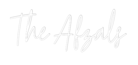 Custom Neon Text - The Afzals