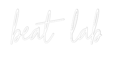 Custom Neon Text - beat lab