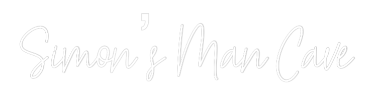 Custom Neon Text - Simon’s Man C...