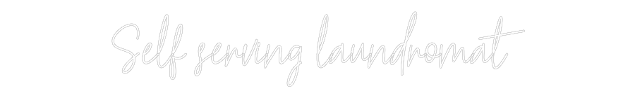 Custom Neon Text - Self serving ...
