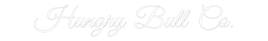 Custom Neon Text - Hungry Bull Co.