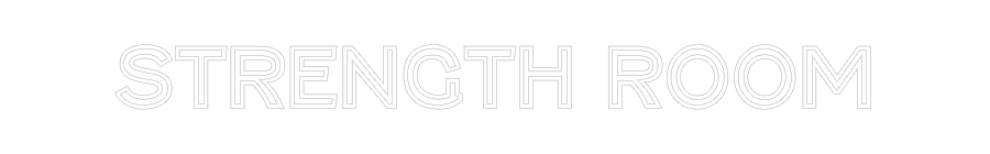 Custom Neon Text - Strength Room