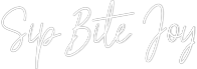 Custom Neon Text - Sip Bite Joy