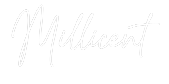 Custom Neon Text - Millicent