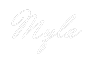 Custom Neon Text - Myla