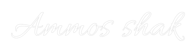 Custom Neon Text - Ammos shak