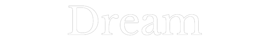 Custom Neon Text - Dream