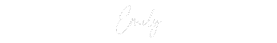 Custom Neon Text - Emily