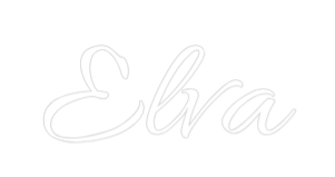 Custom Neon Text - Elva
