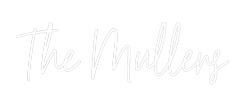 Custom Neon Text - The Mullers
