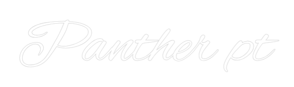 Custom Neon Text - Panther pt