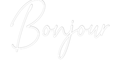 Custom Neon Text - Bonjour