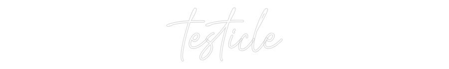 Custom Neon Text - testicle