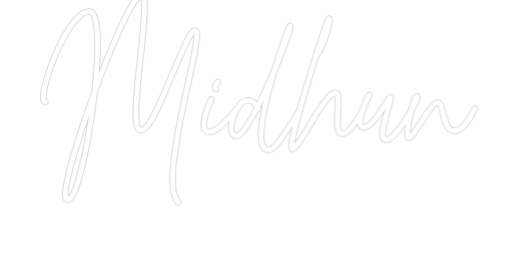 Custom Neon Text - Midhun