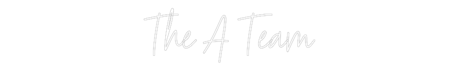 Custom Neon Text - The A Team