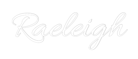 Custom Neon Text - Raeleigh
