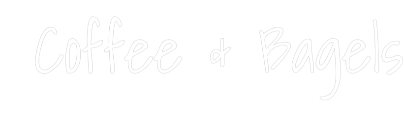 Custom Neon Text - Coffee & Bag...