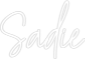 Custom Neon Text - Sadie