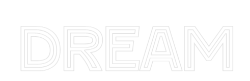 Custom Neon Text - Dream