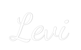 Custom Neon Text - Levi