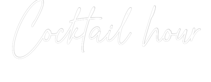Custom Neon Text - Cocktail hour