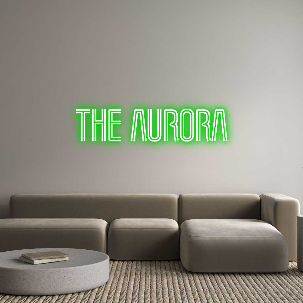 Custom Neon Text - THE AURORA