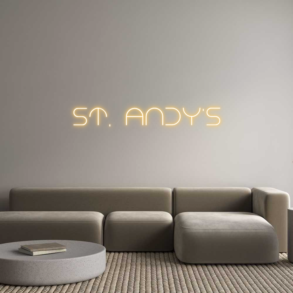 Custom Neon Text - St. Andy's