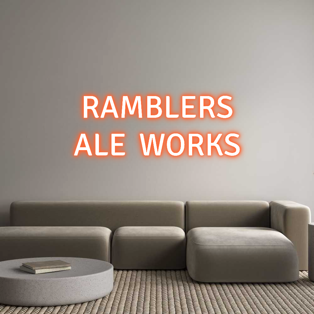 Custom Neon Text - RAMBLERS
AL...