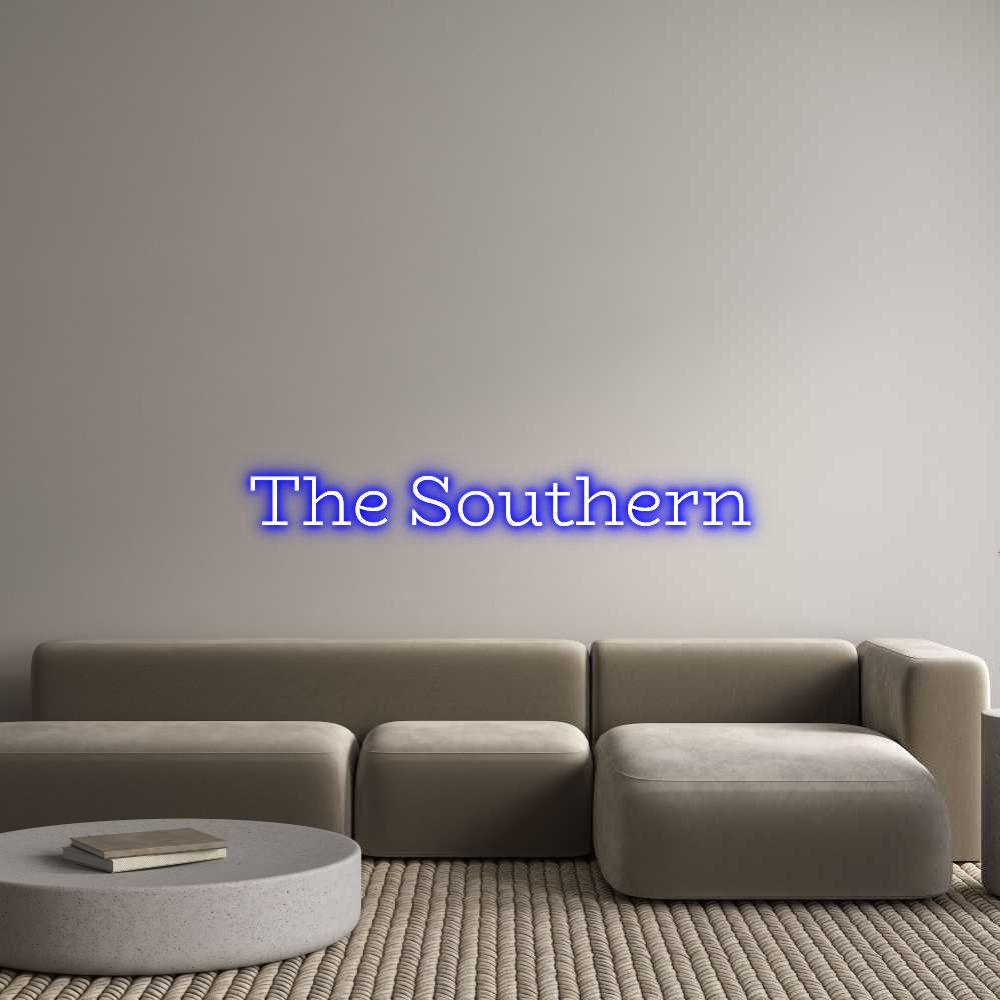 Custom Neon Text - The Southern