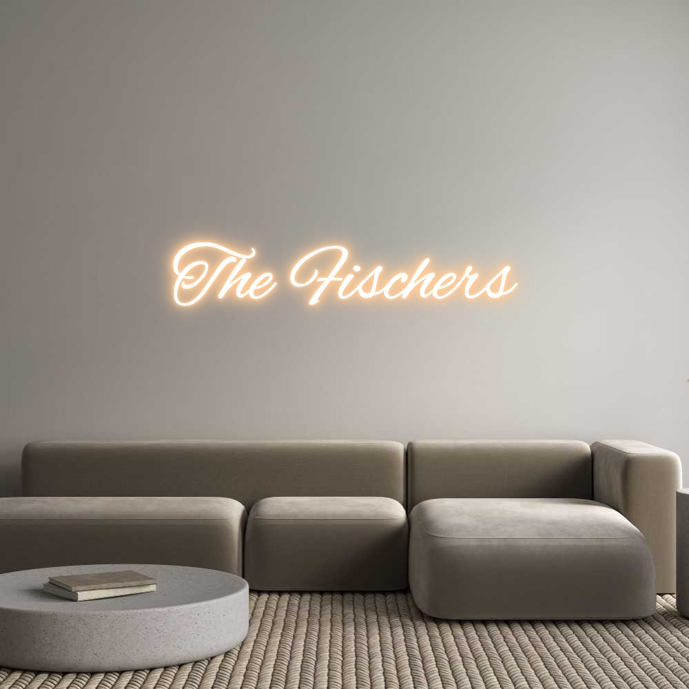Custom Neon Text - The Fischers