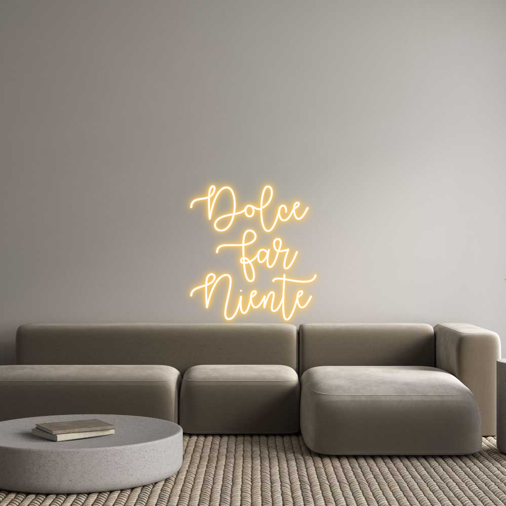 Custom Neon Text - Dolce
Far
...