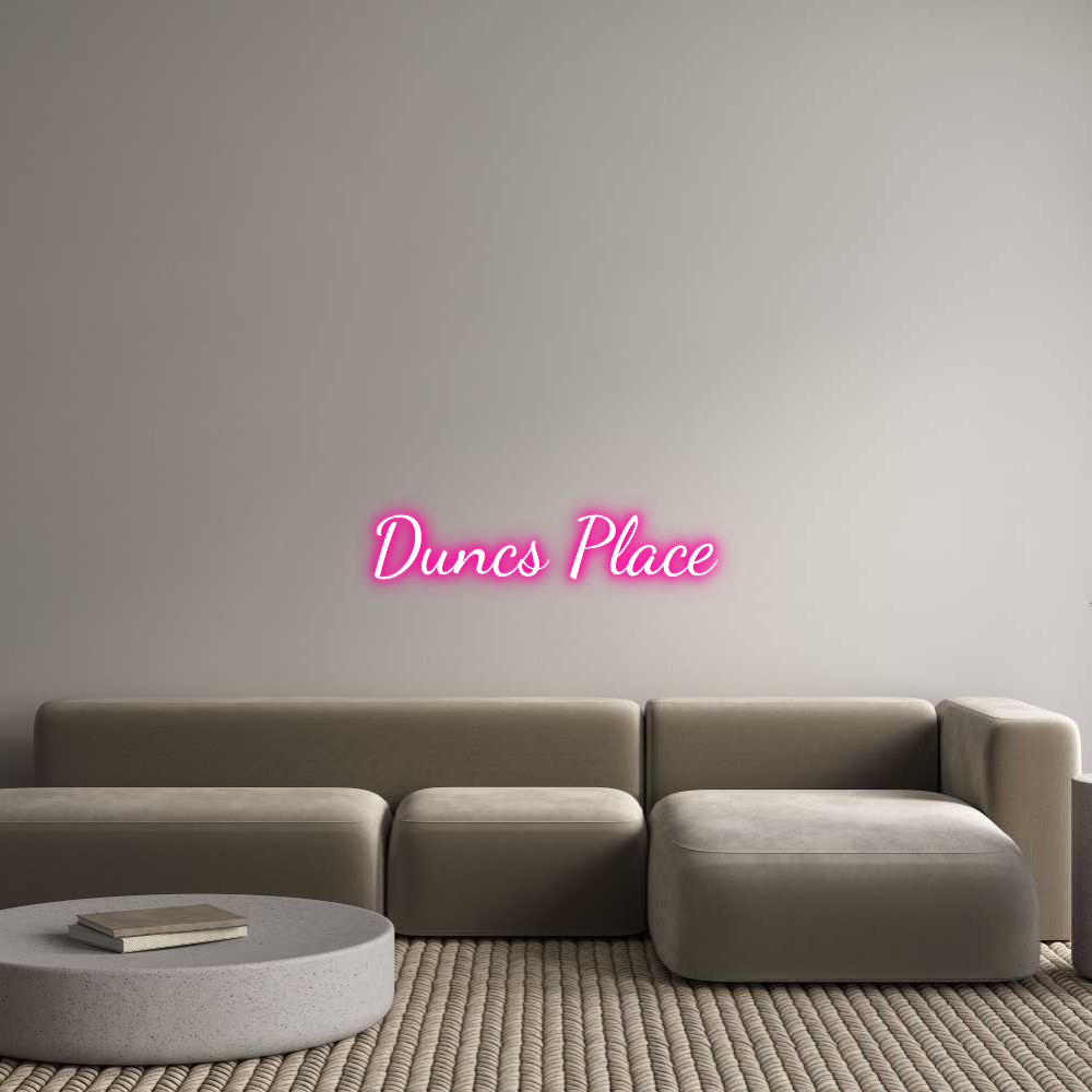 Custom Neon Text - Duncs Place