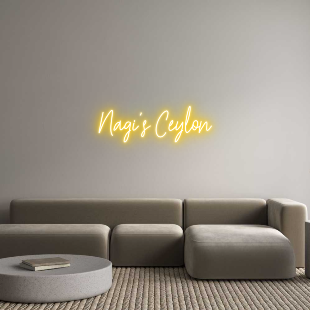 Custom Neon Text - Nagi's Ceylon