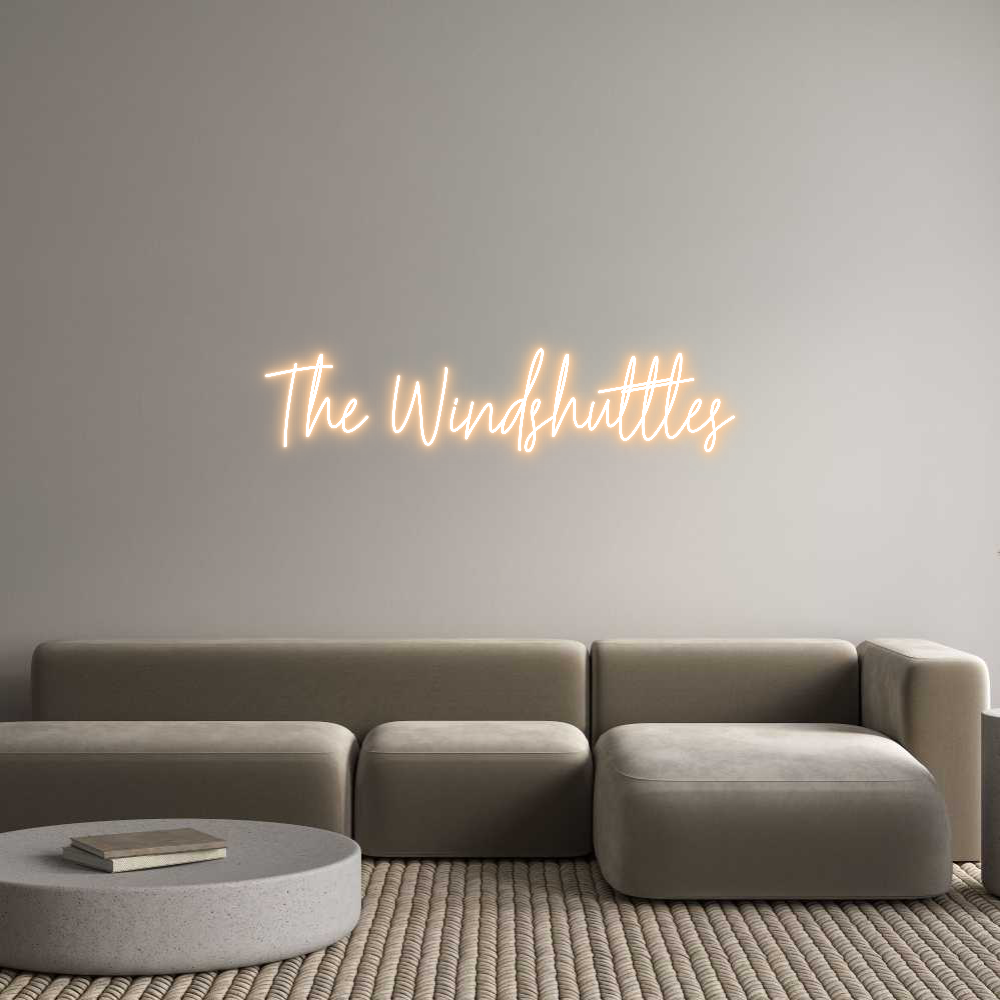 Custom Neon Text - The Windshutt...