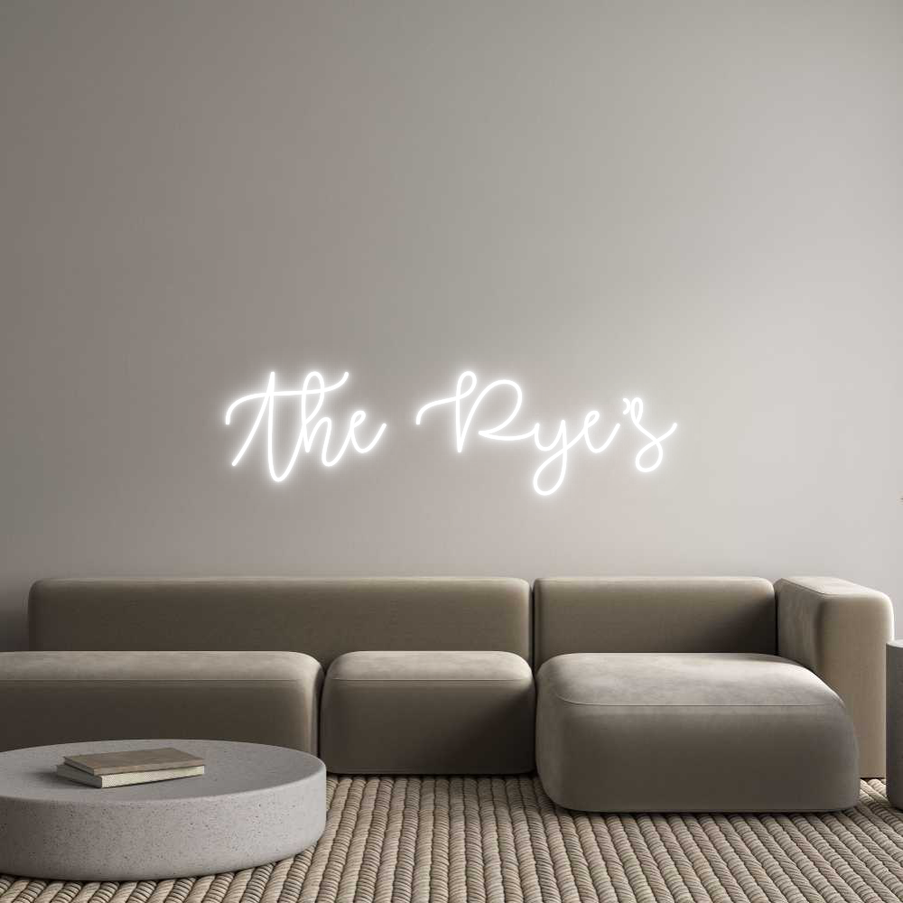 Custom Neon Text - The Pye’s