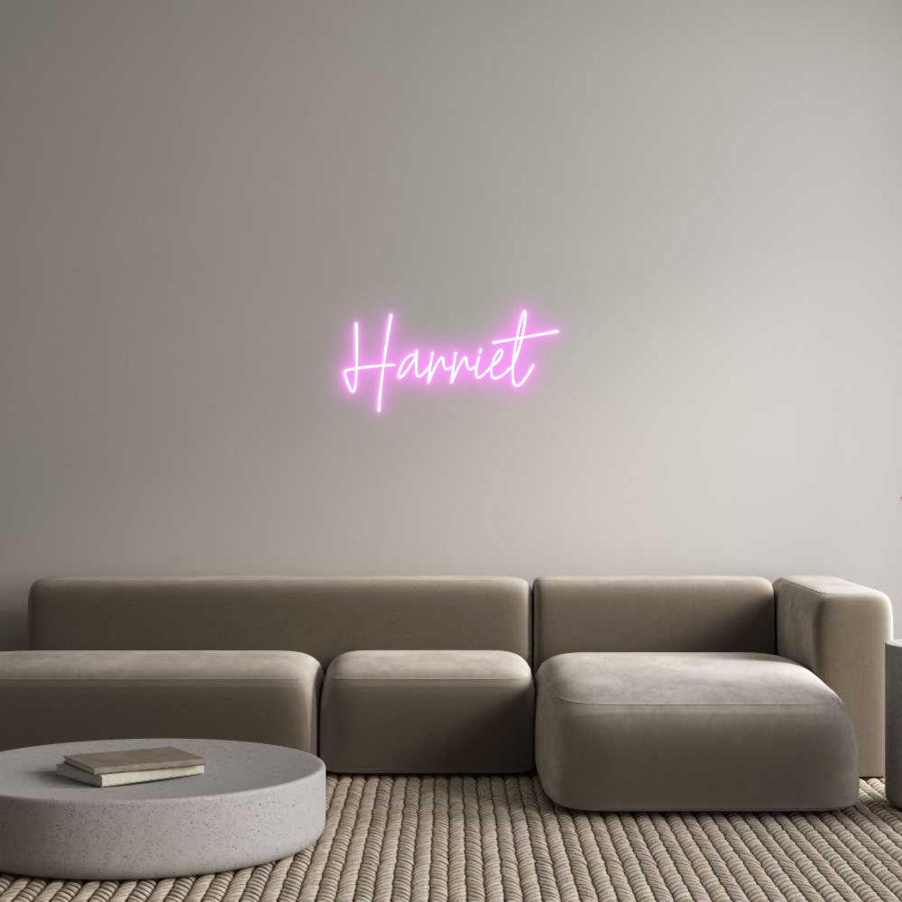 Custom Neon Text - Harriet