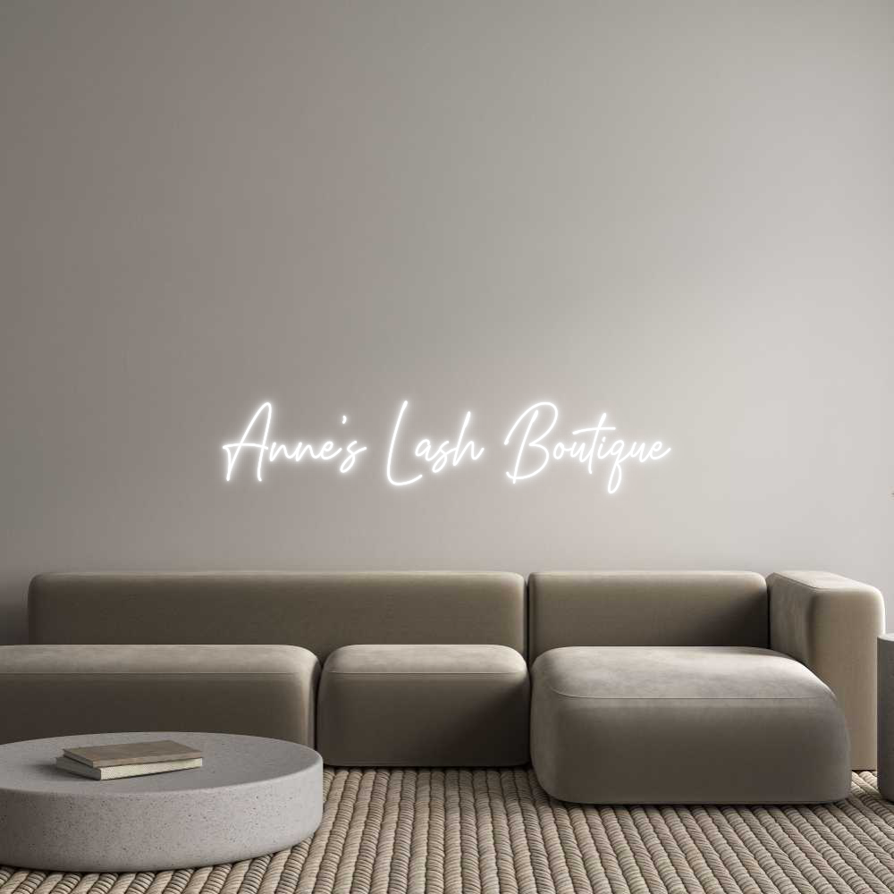 Custom Neon Text - Anne’s Lash B...