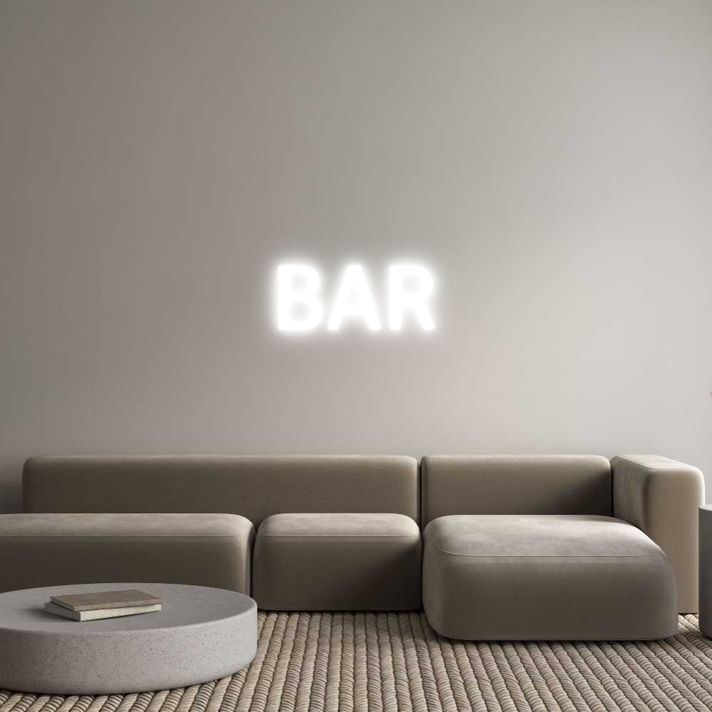 Custom Neon Text - BAR