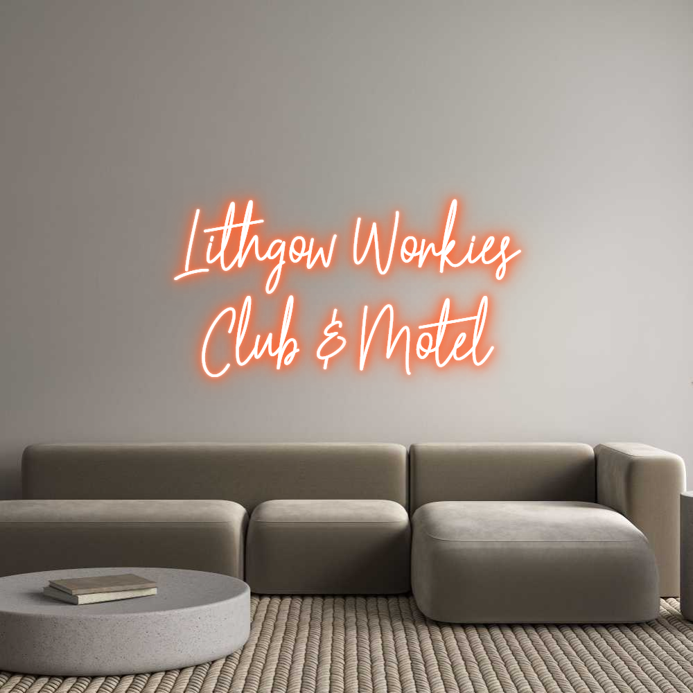 Custom Neon Text - Lithgow Worki...