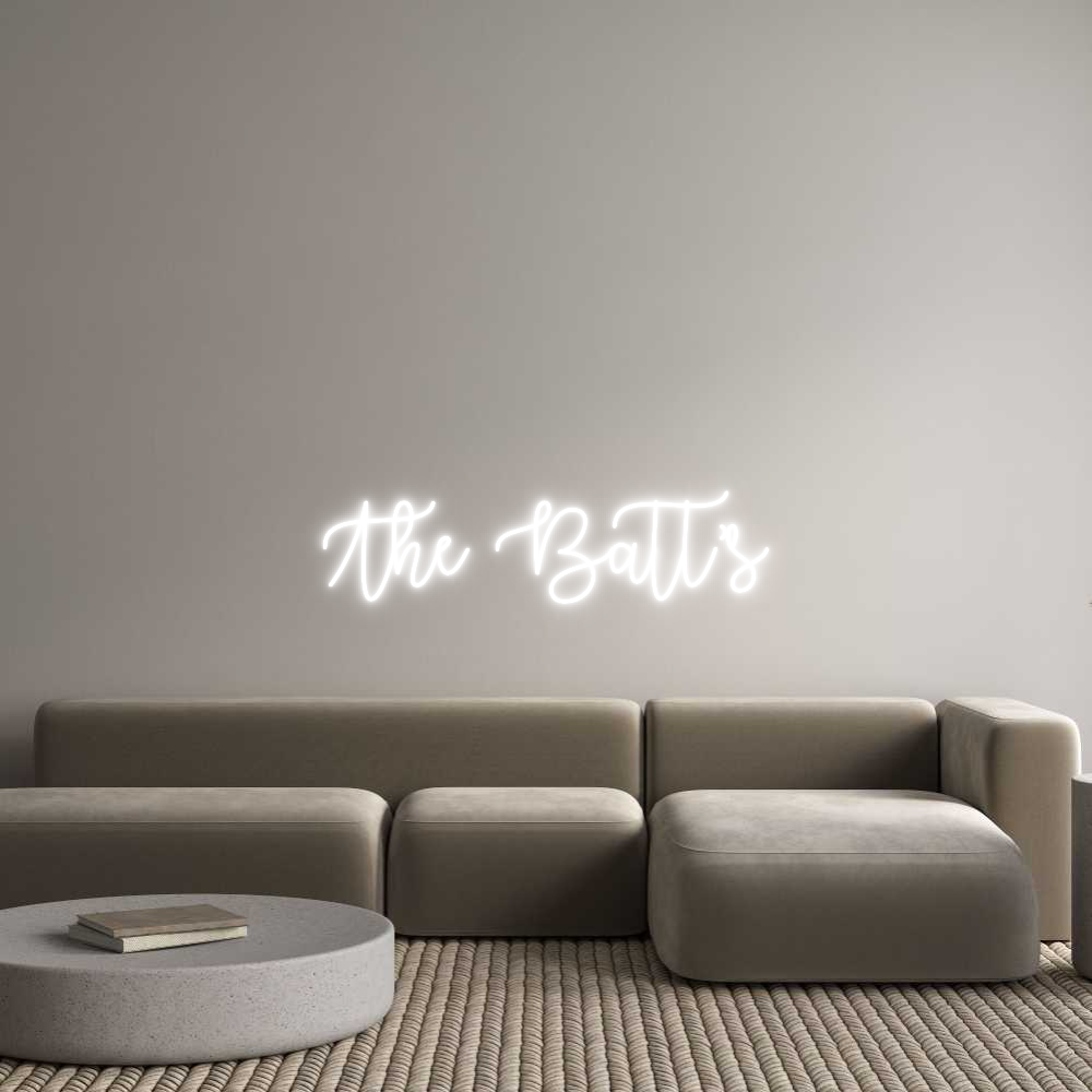 Custom Neon Text - The Batt’s