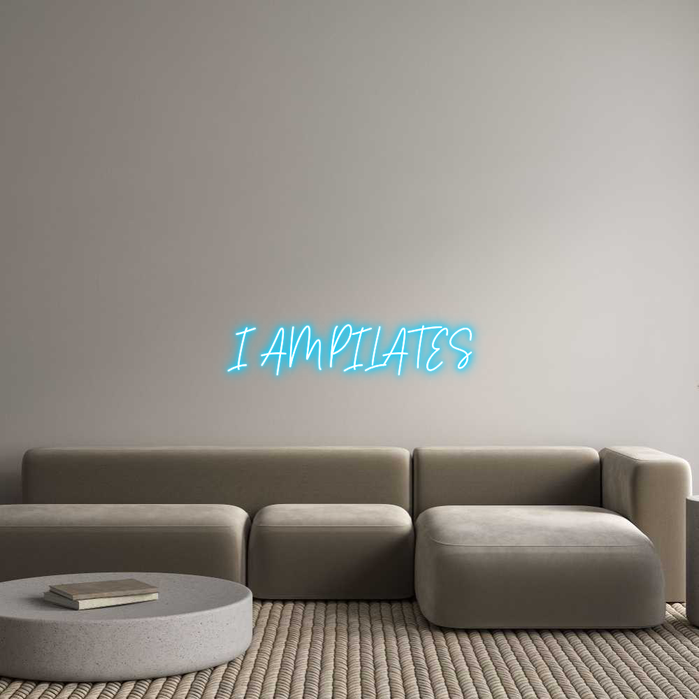 Custom Neon Text - I AM PILATES