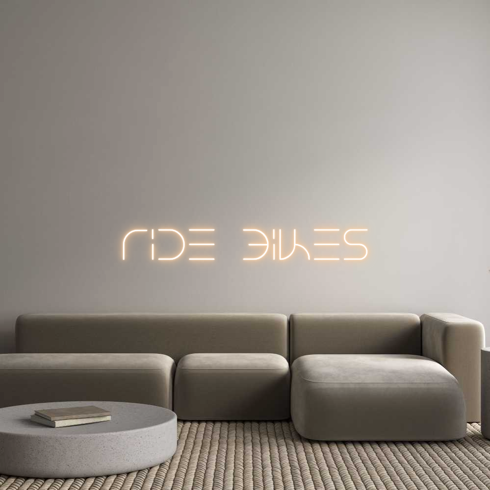 Custom Neon Text - Ride bikes