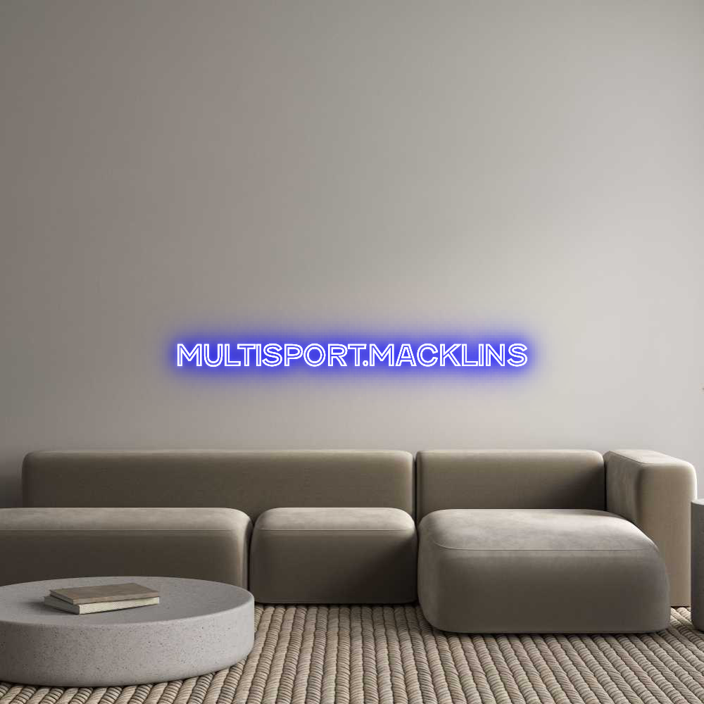 Custom Neon Text - Multisport.ma...