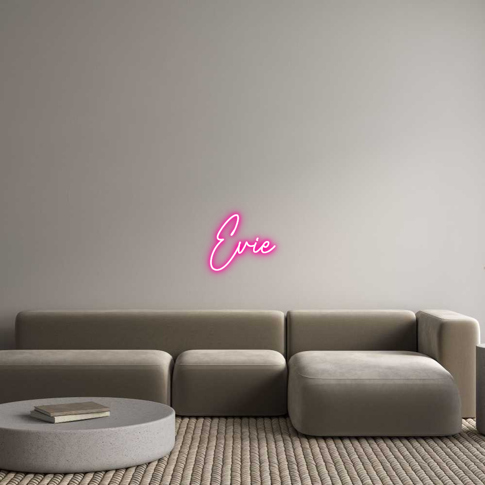 Custom Neon Text - Evie