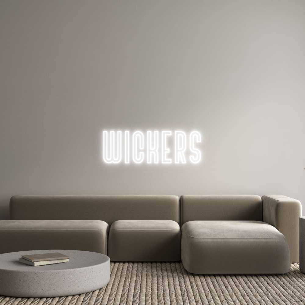 Custom Neon Text - Wickers