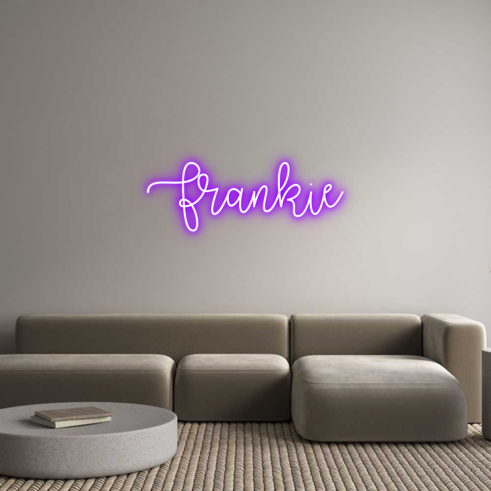 Custom Neon Text - Frankie