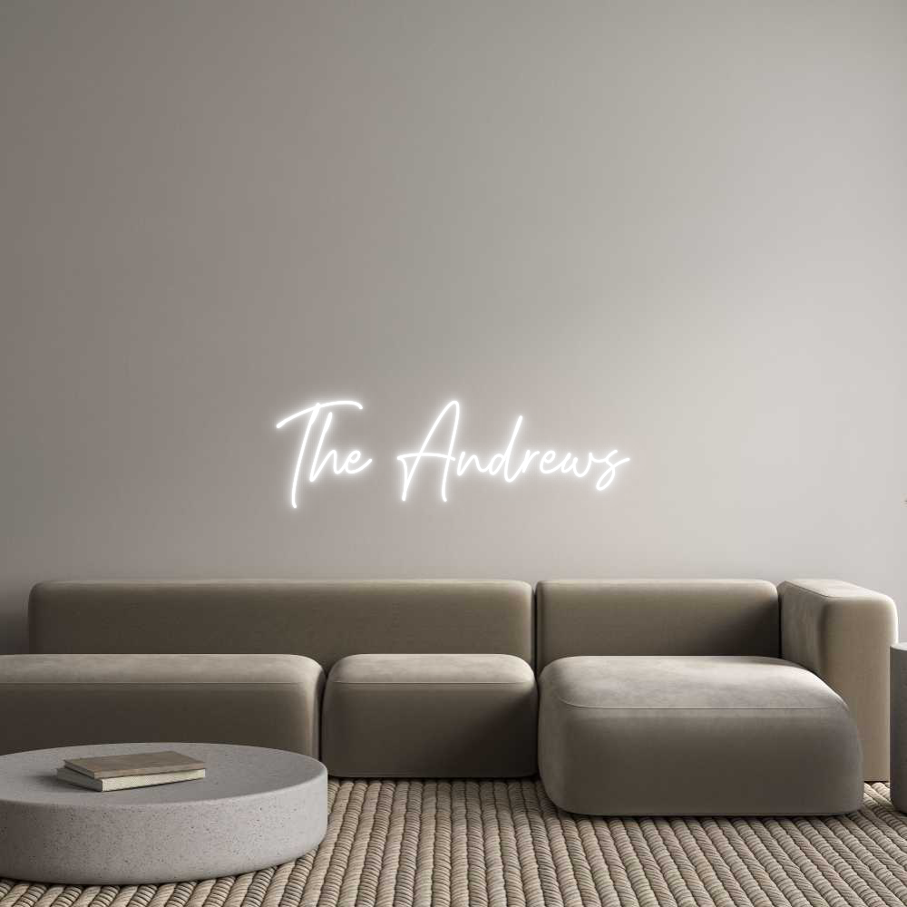 Custom Neon Text - The Andrews