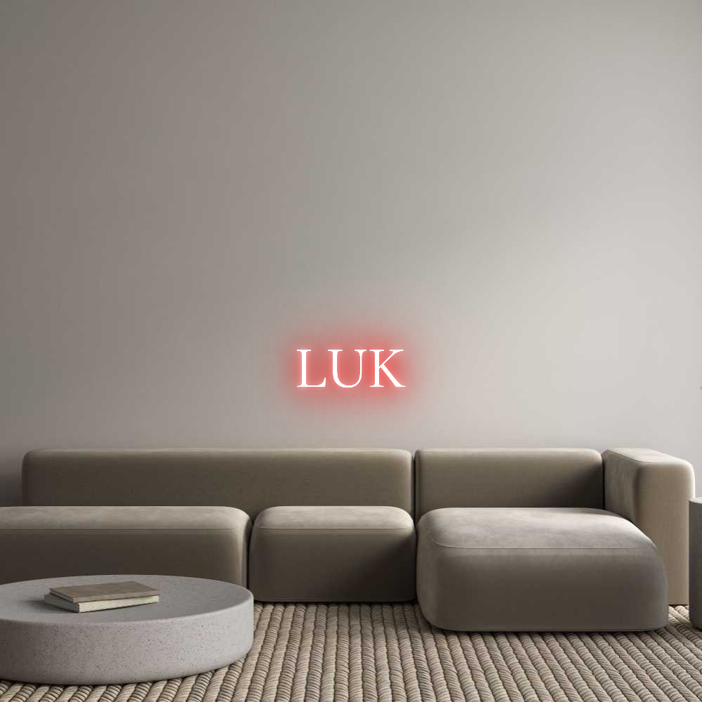 Custom Neon Text - LUK